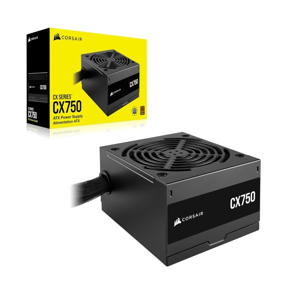 Corsair CX750 750W 80 PLUS Bronze Fixed Cable Power Supply at NationalPC India