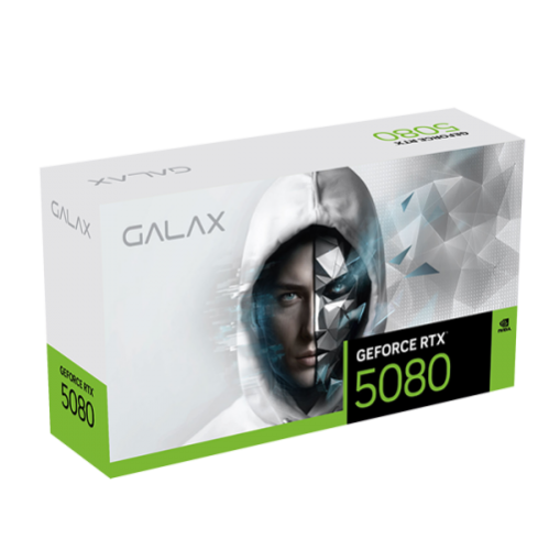 GALAX GeForce RTX 5080 1-Click OC White 16GB GDDR7 GPU GALAX GeForce RTX 5080 1-Click OC White 16GB GDDR7 GPU