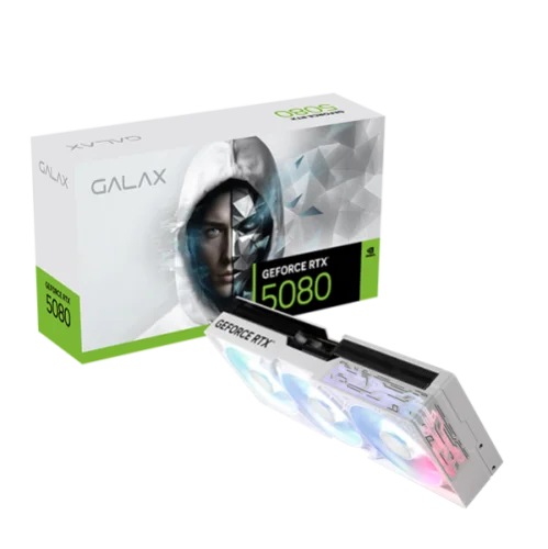 GALAX GeForce RTX 5080 1-Click OC White 16GB GDDR7 GPU GALAX GeForce RTX 5080 1-Click OC White 16GB GDDR7 GPU