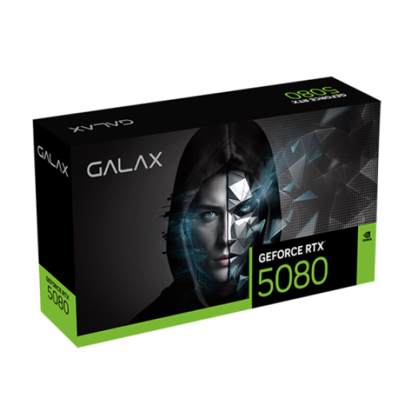 GALAX GeForce RTX 5080 1-Click OC Black 16GB GDDR7 GPU