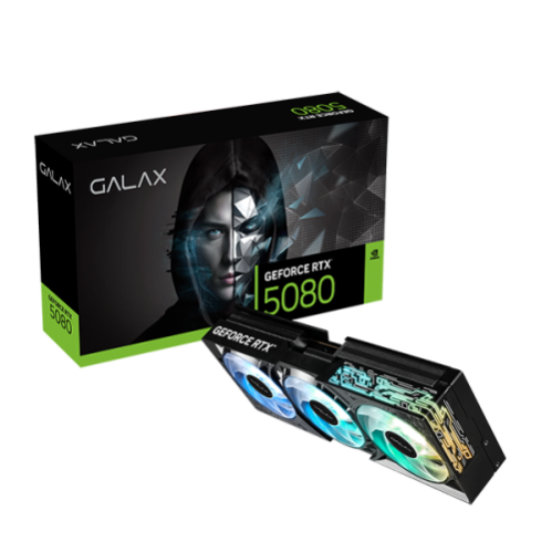 GALAX GeForce RTX 5080 1-Click OC Black 16GB GDDR7 GPU GALAX GeForce RTX 5080 1-Click OC Black 16GB GDDR7 GPU