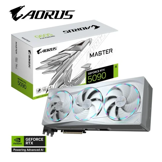 Gigabyte AORUS GeForce RTX 5090 MASTER ICE 32G GDDR7 GPU Gigabyte AORUS GeForce RTX 5090 MASTER ICE 32G GDDR7 GPU