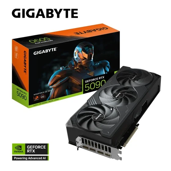 Gigabyte GeForce RTX 5090 WINDFORCE OC 32G GDDR7 GPU Gigabyte GeForce RTX 5090 WINDFORCE OC 32G GDDR7 GPU