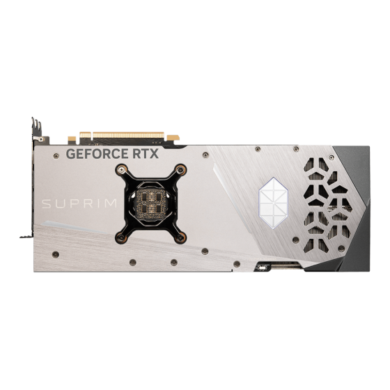 Msi GeForce RTX 4090 Suprim X 24G GDDR6X Graphics Card with DisplayPort x 3,DisplayPort x 3, 384-bit and Boost Clock or Memory Speed is 2640 MHz or  21 Gbps