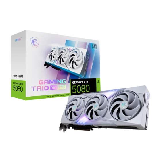 Msi GeForce RTX 5080 16G GAMING TRIO OC WHITE GDDR7 GPU