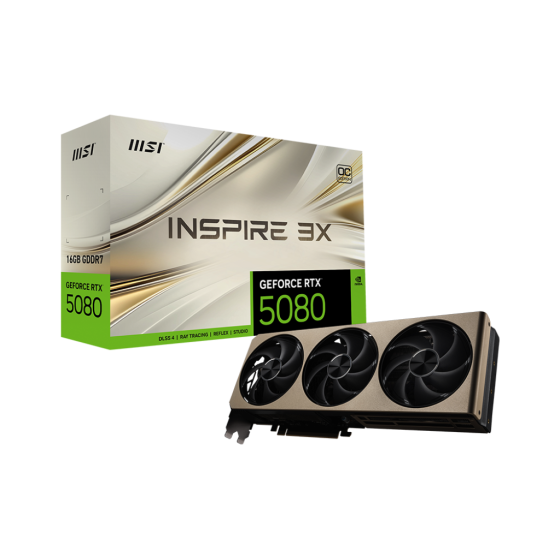 Msi GeForce RTX 5080 16G INSPIRE 3X OC GDDR7 GPU