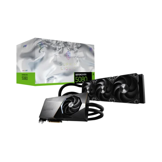 Msi GeForce RTX 5080 16G SUPRIM LIQUID OC GDDR7 GPU Msi GeForce RTX 5080 16G SUPRIM LIQUID OC GDDR7 GPU