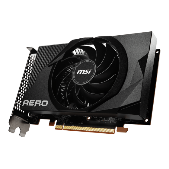 MSI RX 6400 Aero ITX 4GB Gaming Graphics Card Support Boost Clock / Memory Speed-Up to 2321 MHz / 16 Gbps,4GB GDDR6,DisplayPort x 1 and HDMI x 1
