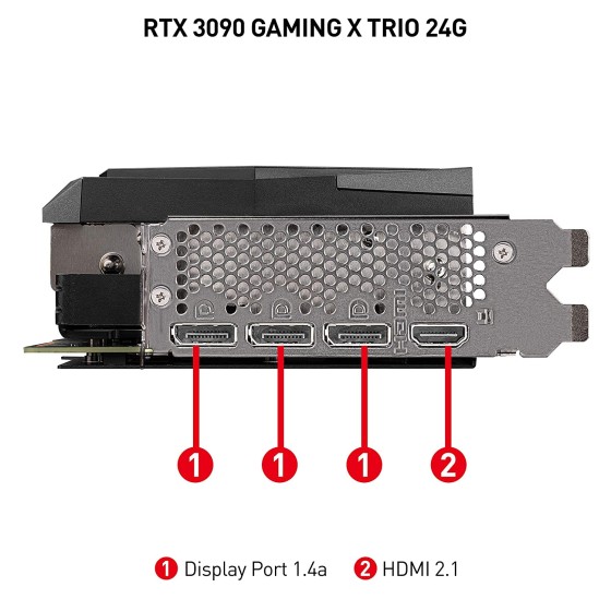 MSI RTX 3090 Gaming X Trio 24GB GDDR6X Graphics Card