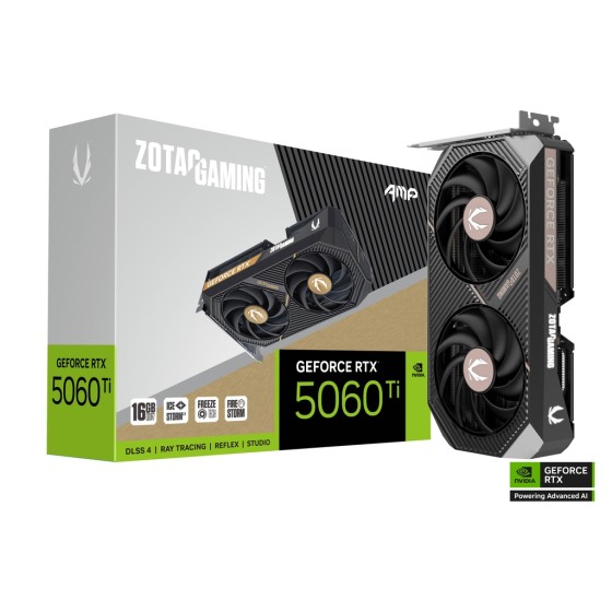 ZOTAC RTX 5060 Ti AMP 16GB GDDR7 Graphics Card ZOTAC RTX 5060 Ti AMP 16GB GDDR7 Graphics Card