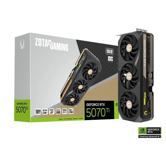 ZOTAC GeForce RTX 5070 Ti SOLID OC 16GB GDDR7 GPU ZOTAC GeForce RTX 5070 Ti SOLID OC 16GB GDDR7 GPU