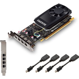 PNY NVIDIA Quadro P1000 128-Bit 4GB GDDR5 Low Profile Graphics Card