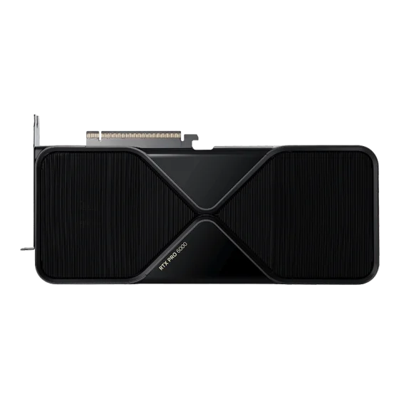 RTX PRO 6000 Blackwell workstation GPU side view - RTX PRO 6000 Blackwell Workstation
