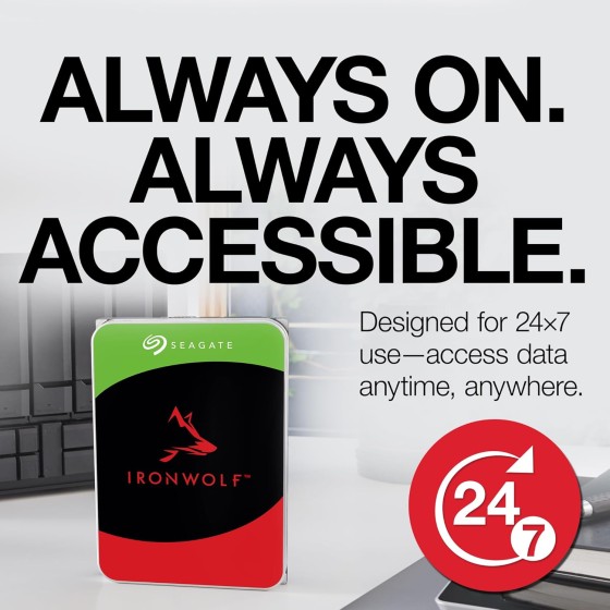 Seagate IronWolf 4TB ST4000VN006 Internal NAS Hard Drive 3.5 Inch