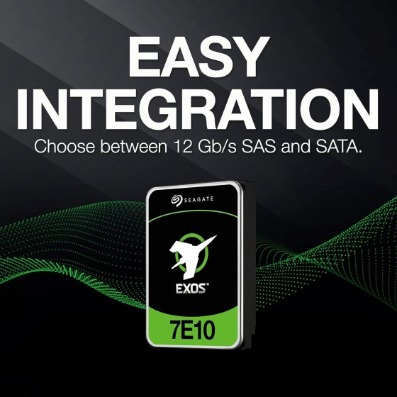 Seagate Exos 7E10 10TB Enterprise HDD - ST10000NM017B Seagate Exos 7E10 10TB ST10000NM017B Enterprise Hard Drive