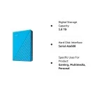 Western Digital My Passport 5TB Sky External HDD