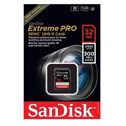 SanDisk Extreme PRO UHS-II 32GB Memory Card SanDisk Extreme PRO UHS-II 32GB Memory Card