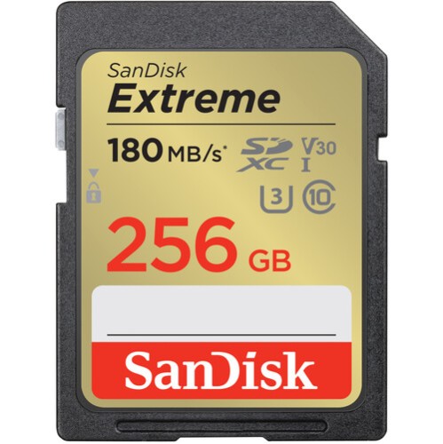 SanDisk Extreme SD UHS-I 256GB Memory Card SanDisk Extreme SD UHS-I 256GB Memory Card