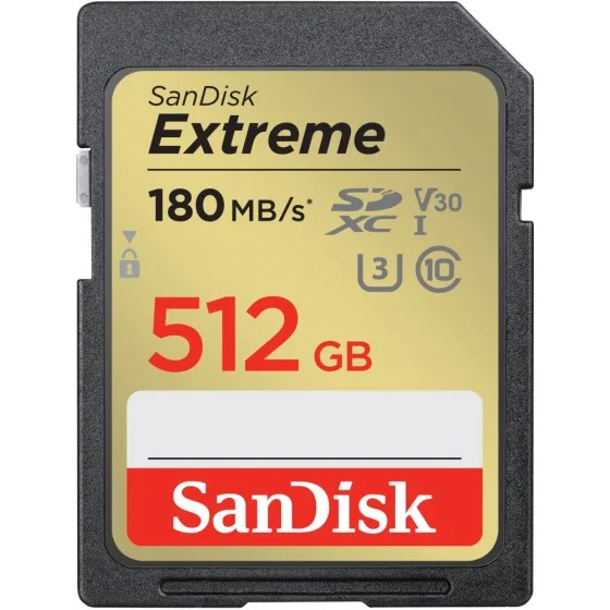 SanDisk Extreme SD UHS-I 512GB Memory Card