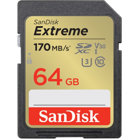 SanDisk Extreme SD UHS-I 64GB Memory Card