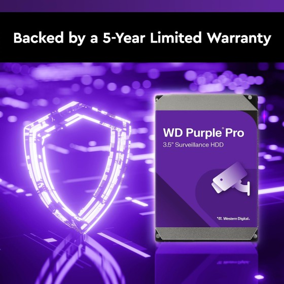 WD Purple Pro 24TB WD241PURP Surveillance Hard Drive