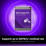Western Digital WD Purple Pro 8TB Surveillance Hard Drive WD8002PURP