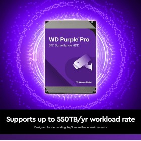 Western Digital WD Purple Pro 8TB Surveillance Hard Drive WD8002PURP