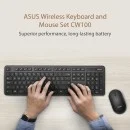 ASUS CW100 Keyboard and Mouse Combo ASUS CW100 Keyboard and Mouse Combo