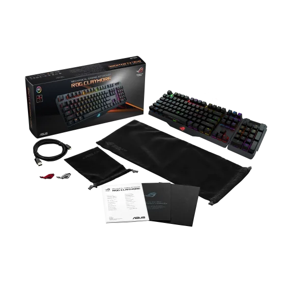ASUS ROG Claymore Cherry MX RGB BLUE Mechanical Keyboard ASUS ROG Claymore Cherry MX RGB BLUE Mechanical Keyboard