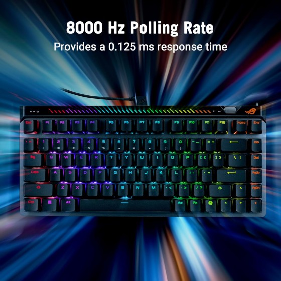 ASUS ROG Falchion Ace 75 HE Wired Black Gaming Keyboard ASUS ROG Falchion Ace 75 HE Wired Black Gaming Keyboard
