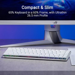 ASUS ROG Falchion RX Wireless White Low Profile Keyboard ASUS ROG Falchion RX Wireless White Low Profile Keyboard