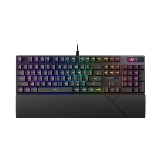 ASUS ROG Strix Scope II RX Blue Gaming Keyboard ASUS ROG Strix Scope II RX gaming keyboard with ROG RX Blue optical switches and RGB lighting