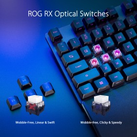 ASUS ROG Strix Scope II RX Blue Full-Size Gaming Keyboard