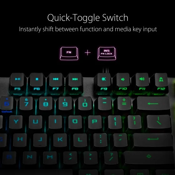 ASUS ROG Strix Scope RX RED Optical Mechanical Switches Gaming Keyboard, USB 2.0 Passthrough, 2X Wider Ctrl Key for Greater FPS Precision, Aura Sync, Armoury Crate RGB Lighting ASUS ROG Strix Scope RX RED Optical Mechanical Switches Gaming Keyboard, USB 2.0 Passthrough, 2X Wider Ctrl Key for Greater FPS Precision, Aura Sync, Armoury Crate RGB Lighting