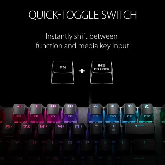 ASUS ROG Strix Scope TKL Deluxe Cherry MX RED keyboard ASUS ROG Strix Scope TKL Deluxe Cherry MX RED keyboard