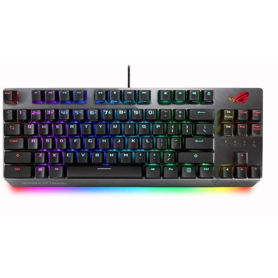 ASUS ROG Strix Scope TKL mechanical keyboard with Cherry MX SPEED SILVER switches