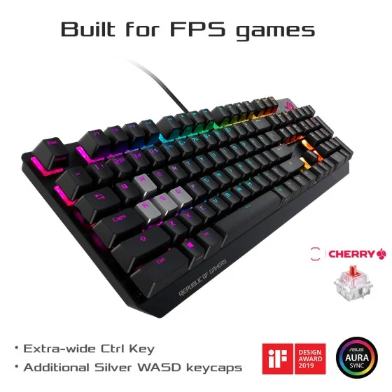 ASUS ROG Strix Scope Cherry MX RGB RED Mechanical Keyboard ASUS ROG Strix Scope Cherry MX RGB RED Mechanical Keyboard