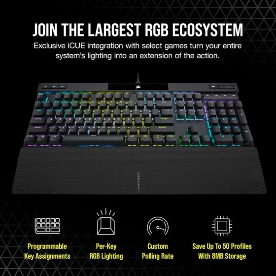 Corsair K70 RGB PRO Black Mechanical Gaming Keyboard