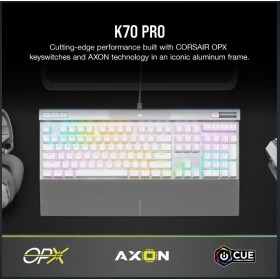 Corsair K70 RGB PRO White Mechanical Gaming Keyboard