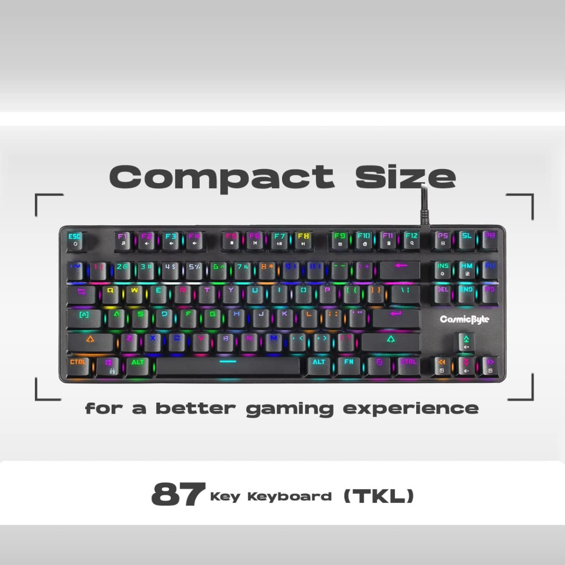 Cosmic Byte Gk 18 Firefly Rgb Tkl Mechanical Keyboard