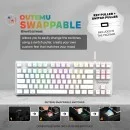 Cosmic Byte GK 37 Firefly White TKL Mechanical Keyboard