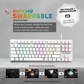 Cosmic Byte GK 37 Firefly White TKL Mechanical Keyboard Cosmic Byte GK 37 Firefly White TKL Mechanical Keyboard