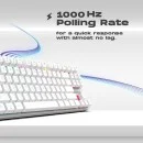 Cosmic Byte GK 37 Firefly White TKL Mechanical Keyboard