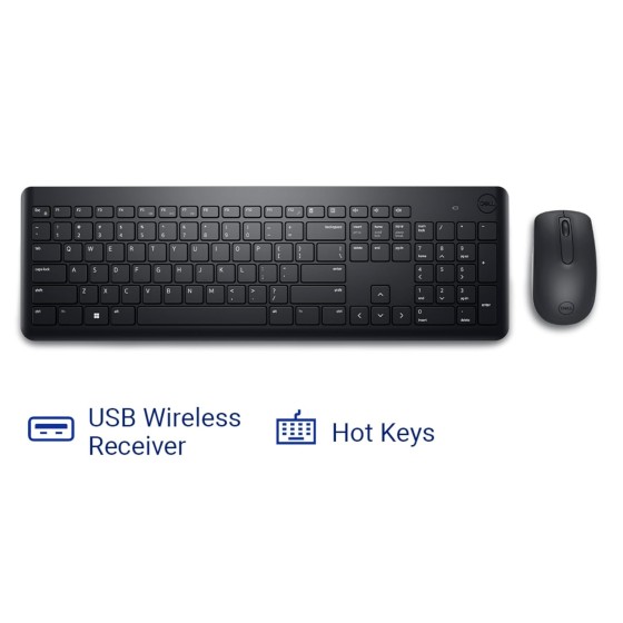 Dell KM3322W Wireless USB Keyboard and Mouse Combo
