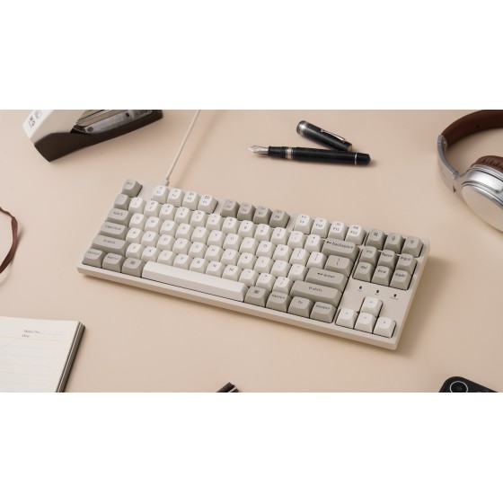 Keychron C1 Pro 8K QMK RGB Red Switch Keyboard Retro at NationalPC India