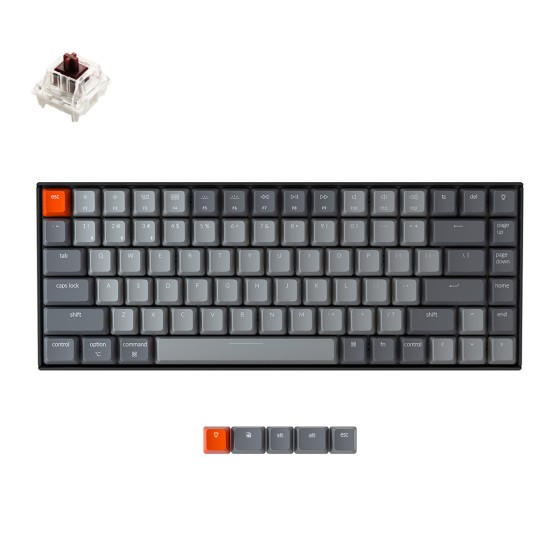 Keychron K2 Wireless White Backlight Brown Switch Keyboard product image Keychron K2 Wireless White Backlight Brown Switch Keyboard at NationalPC India