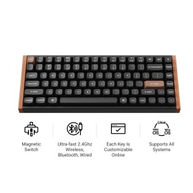 Keychron K2 HE Wireless Magnetic RGB Keyboard Black