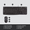 Logitech MK120 Wired USB Keyboard And Mouse Combo