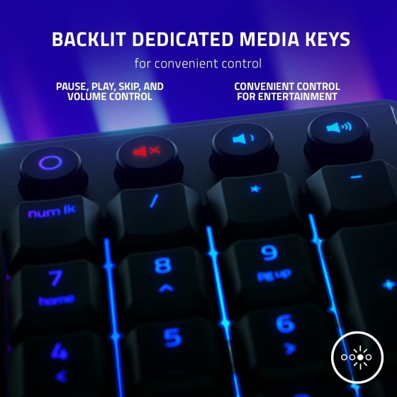 Razer Ornata V3 Gaming Keyboard With Mecha-Membrane Switches