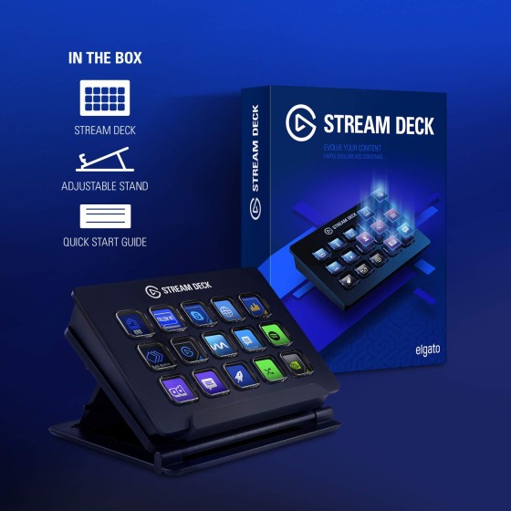 Elgato Stream Deck with 15 customizable LCD keys